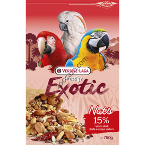 Versele Laga Exotic Nut mix - храна за средни и големи папагали с ядки, 750 г. Versele Laga Exotic Nut mix - храна за средни и големи папагали с ядки, 750 г.